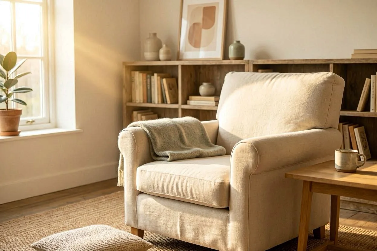Warm light through a window